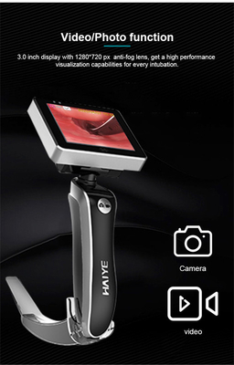 버릴 수 있는 광섬유 화면 후두경 32GB 마취 전자 내시경